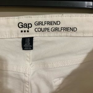 White denim ankle skinny jeans. Size 12.